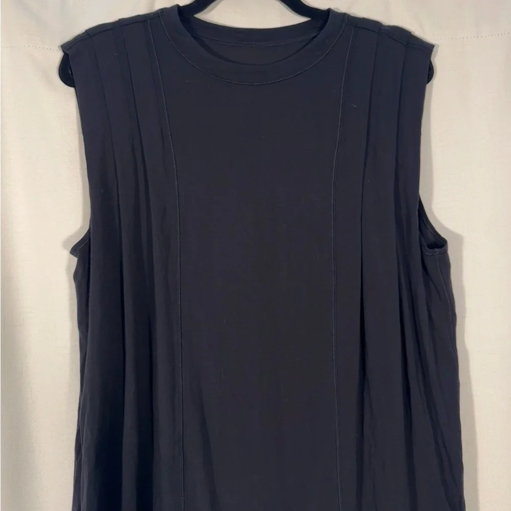 Lululemon Modal Pleated Shoulder Tank Top in Black